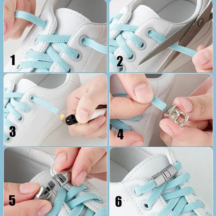 Adjustable No Tie Shoe Laces For Kids And Adults