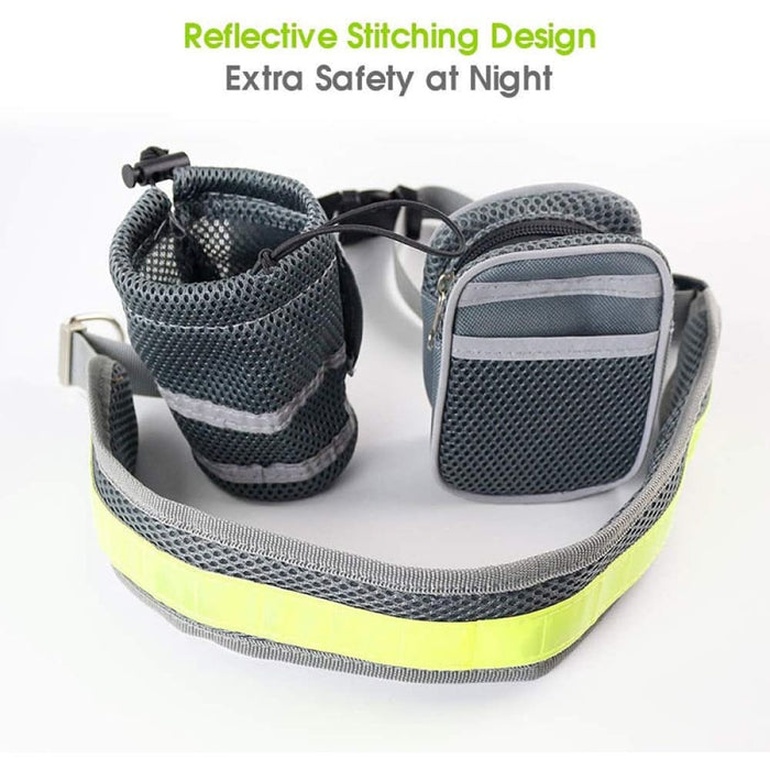 Adjustable Waist Elastic Reflective Handsfree Dog Leash