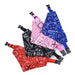 Adjustable Washable Print Triangular Bibs Scarfs For Dog