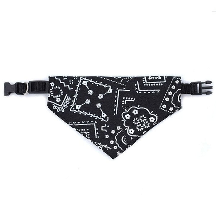 Adjustable Washable Print Triangular Bibs Scarfs For Dog