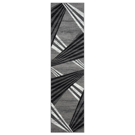 Adore Geometric Textural Rug Grey 120x170