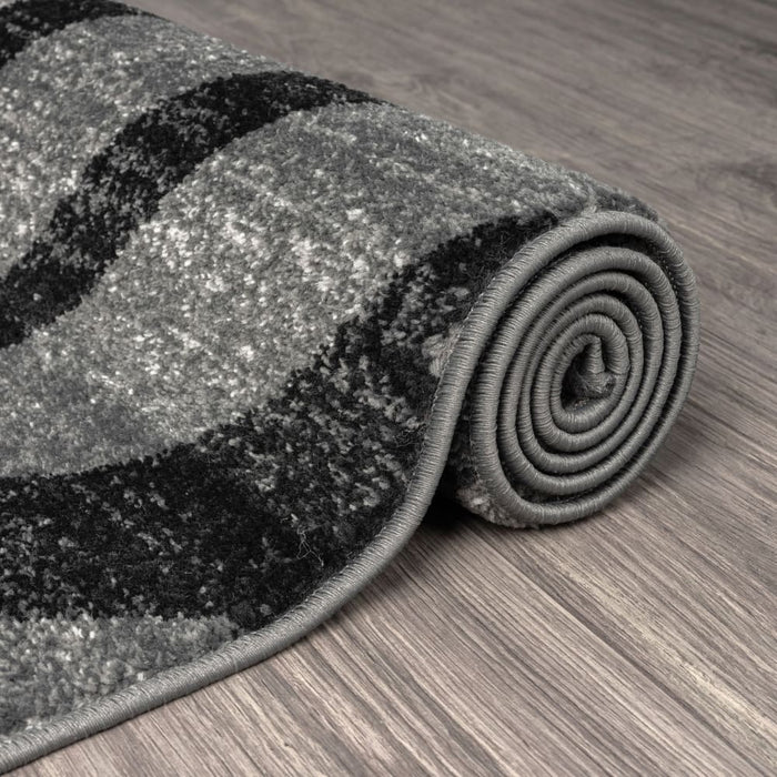 Adore Geometric Textural Rug Grey 120x170