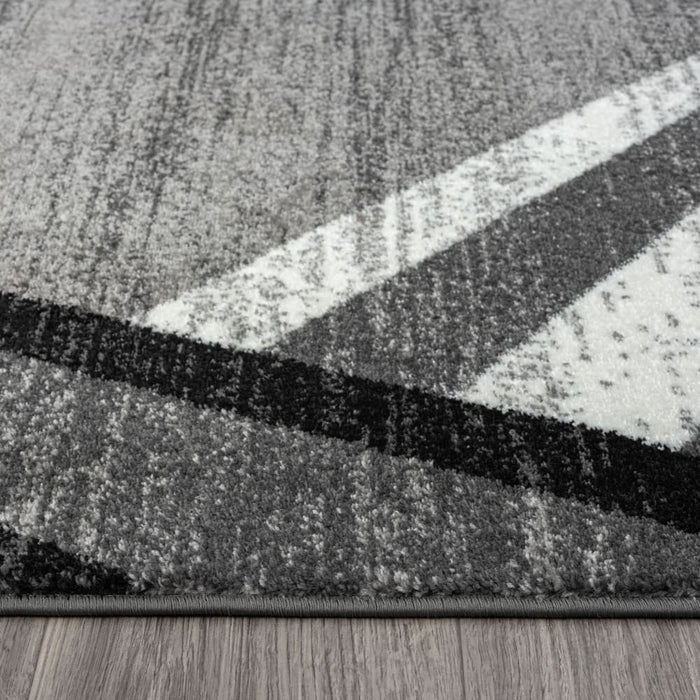 Adore Geometric Textural Rug Grey 120x170