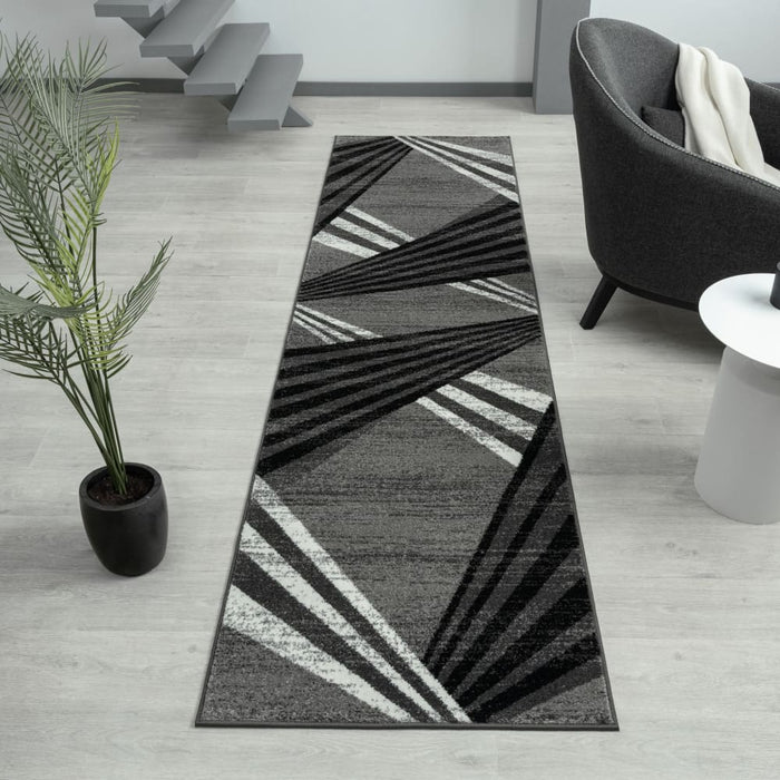 Adore Geometric Textural Rug Grey 120x170