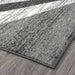 Adore Geometric Textural Rug Grey 120x170