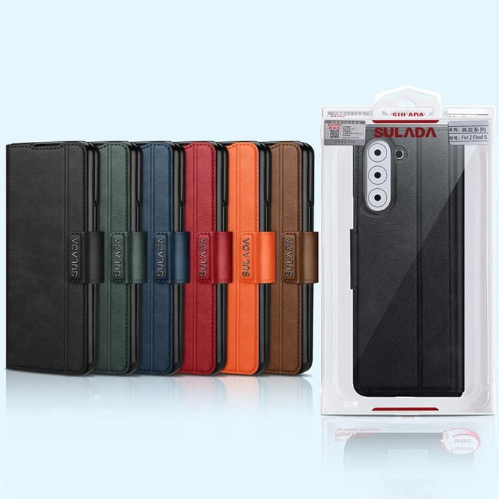 All-inclusive Magnetic Snap Flip Leather Phone Case