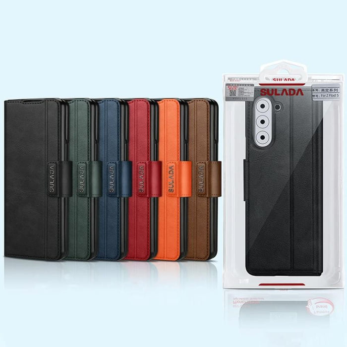 All-inclusive Magnetic Snap Flip Leather Phone Case