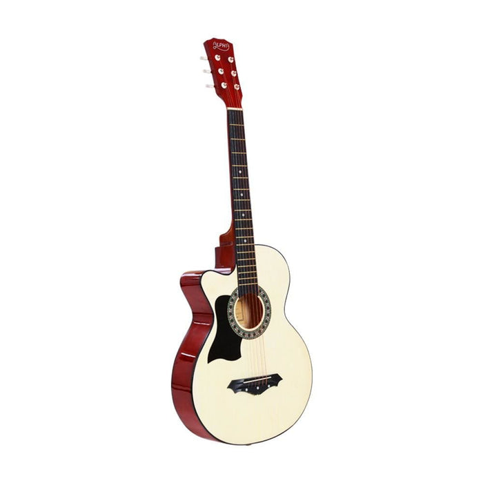 Nz Local Stock-alpha 38 Inch Wooden Acoustic Guitar Left