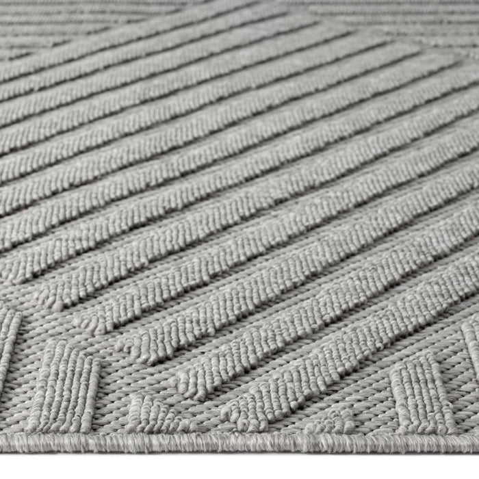 Alpha Outdoor Rug Light Grey 160x230