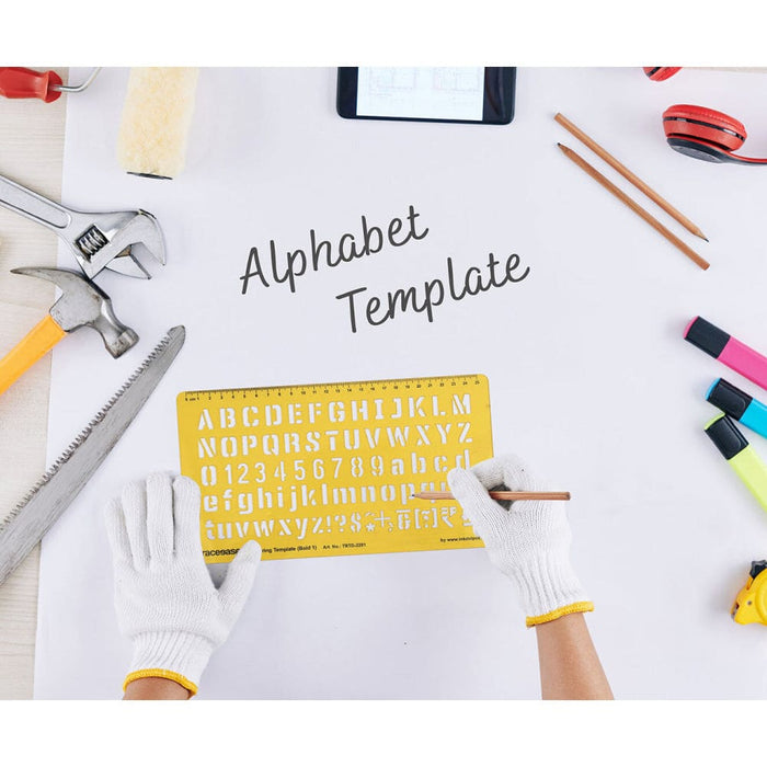 Alphabet Lettering Stencil Templates Drafting Tools English