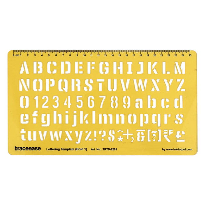 Alphabet Lettering Stencil Templates Drafting Tools English