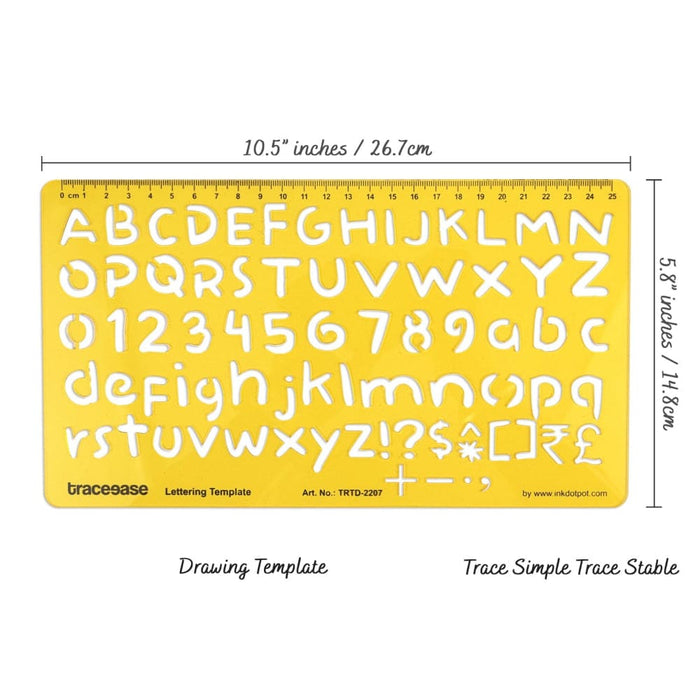 Alphabet Lettering Template Drafting Tools Number Lower