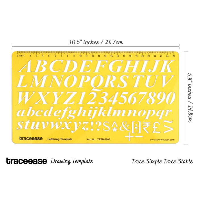 Alphabet Lettering Template Upper And Lower Case Drafting