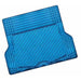 Aluminium Look 1-piece Boot Mat - Blue Rubber