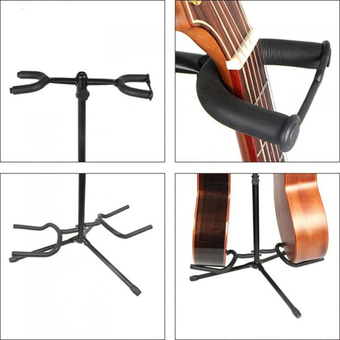 Aluminum Alloy Double Electric Guitar Holder With Stable