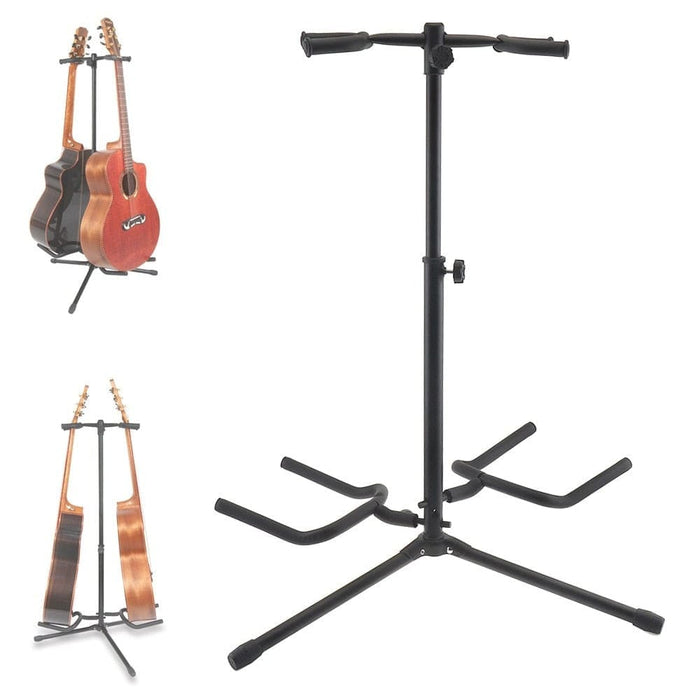 Aluminum Alloy Double Electric Guitar Holder With Stable