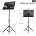 Aluminum Alloy Foldable Music Sheet Tripod Stand For Guitar