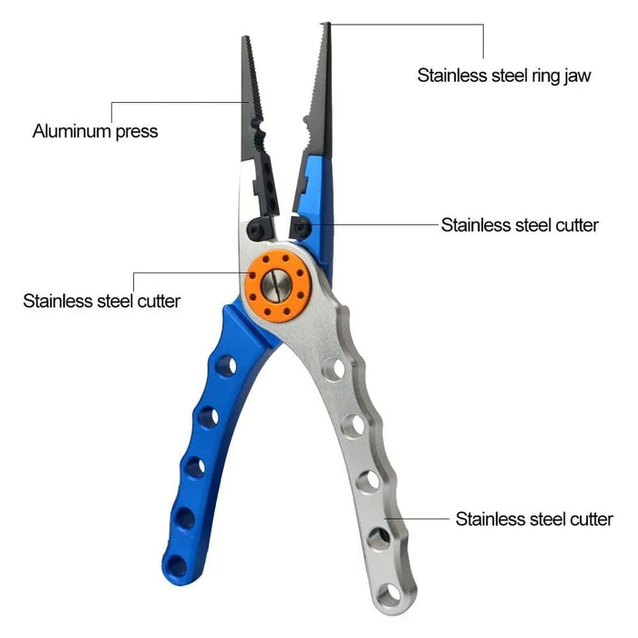 Aluminum Fishing Pliers with Line Cutter and Hook Remover