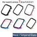 Aluminum Metal Bumper Tempered Glass + Cover For Apple