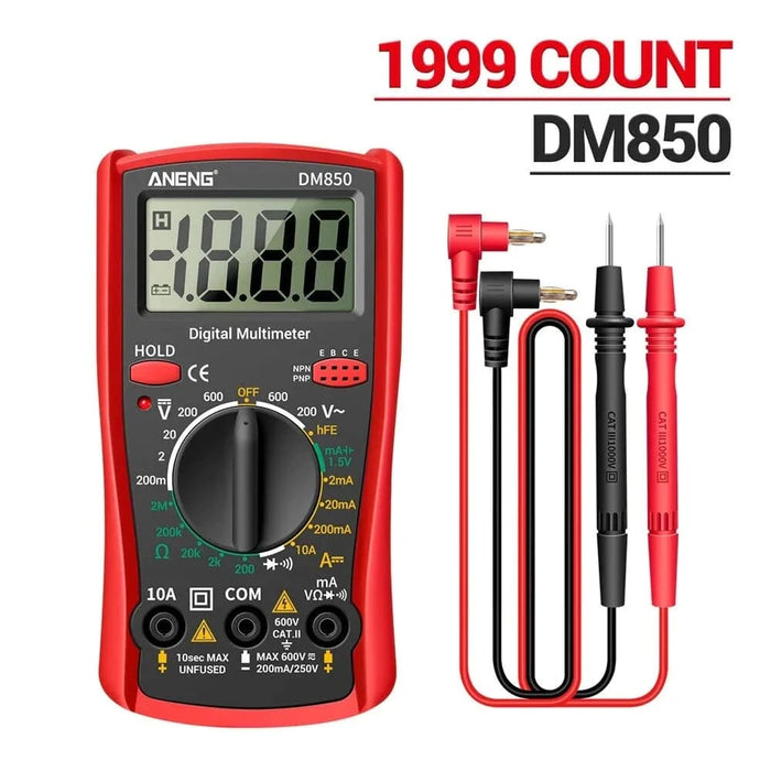 Aneng Dm850 Digital Multimeter 1999 Counts Ac Dc Voltage