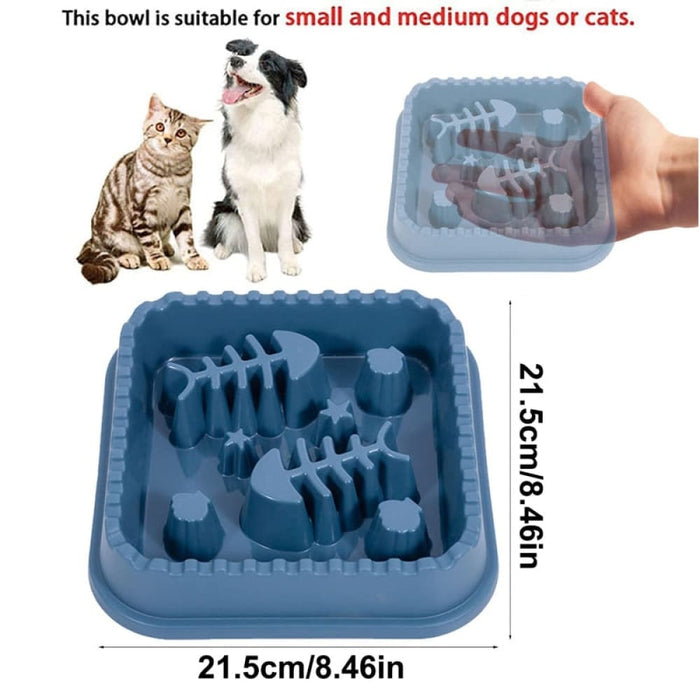 Anti-gulping Puzzle Food Feeding Non-slip Bowl