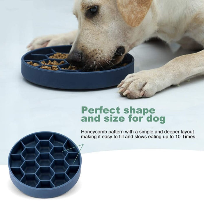 Anti-gulping Strong Suction Pet Food Slow Feeder Bowl