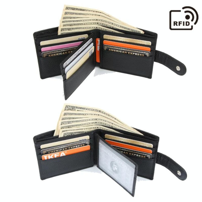 Anti Magnetic Rfid Short Mens Wallet