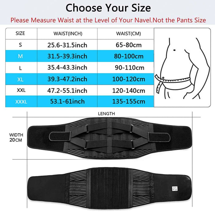 Anti-skid Breathable Waist Compression Support Belt For Men