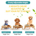 Anti - skidding Adjustable Bamboo Pet Feeder Double Dog