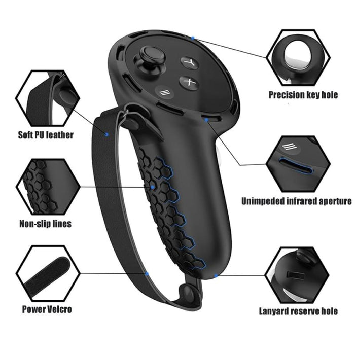 Anti Slip Silicone Vr Controller Cover For Meta Quest 3