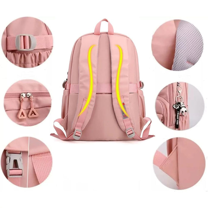 Anti Theft College Backpack For Teen Girls