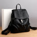 Anti Theft Leather Backpack