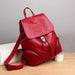 Anti Theft Leather Backpack