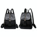 Anti Theft Leather Travel Backpack