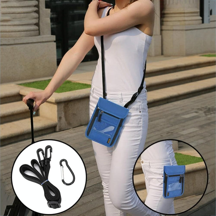 Anti Theft Multi Functional Neck Bag For Passport And Phone