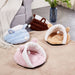 Antiskid Warm Cute Ear House Bed For Cat