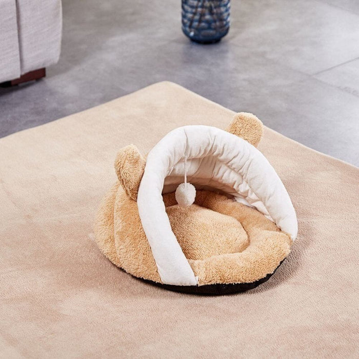 Antiskid Warm Cute Ear House Bed For Cat