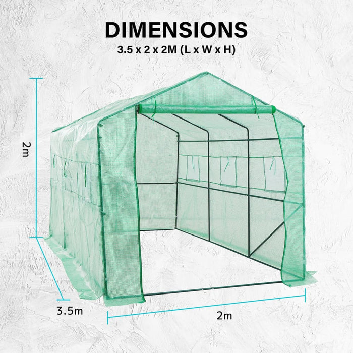 Apex 350m Garden Greenhouse Shed Pe Cover Only