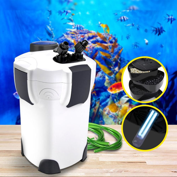 Aquarium External Canister Filter Aqua Fish Tank Uv Light