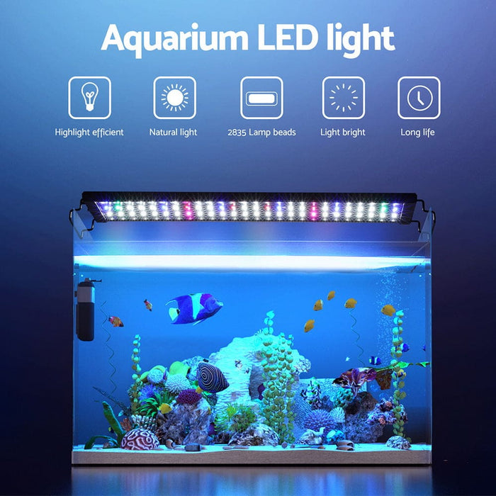 Aquarium Light Full Spectrum 60cm Aqua Plant Fish Tank Lamp