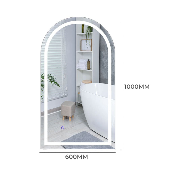 Arch Wall Mirror Led Lighted Anti-fog Bathroom Mirrors