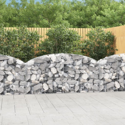 Arched Gabion Basket 200x30x80/100 Cm Galvanised Iron Optala