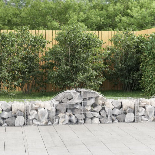 Arched Gabion Basket 200x50x40/60 Cm Galvanised Iron Optakx