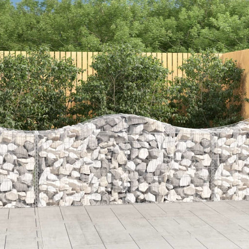 Arched Gabion Basket 200x50x80/100 Cm Galvanised Iron Opttka