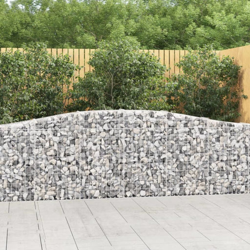 Arched Gabion Basket 400x30x80/100 Cm Galvanised Iron Optaba