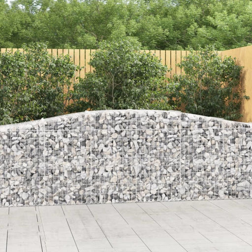 Arched Gabion Basket 400x50x80/100 Cm Galvanised Iron Optaoa