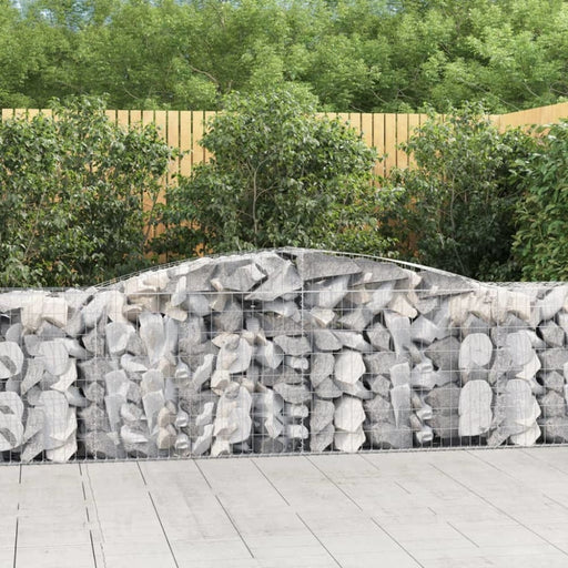 Arched Gabion Basket 400x50x80/100 Cm Galvanised Iron Optpta