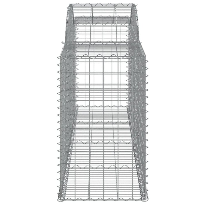 Arched Gabion Baskets 2 Pcs 300x50x80/100 Cm Galvanised