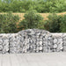 Arched Gabion Baskets 2 Pcs 300x50x80/100 Cm Galvanised