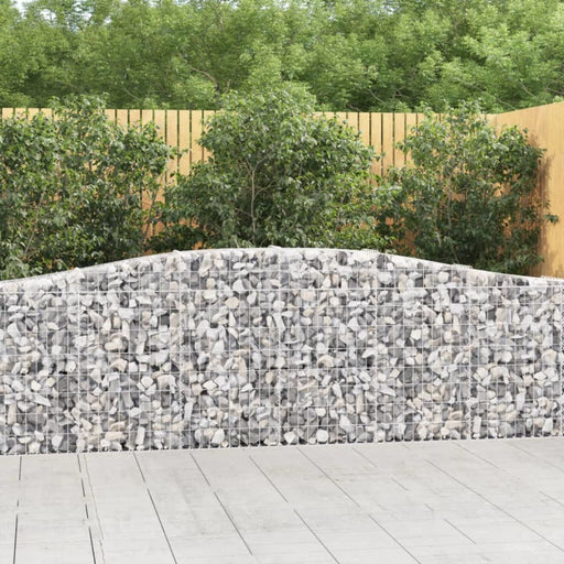 Arched Gabion Baskets 3 Pcs 400x30x80/100 Cm Galvanised